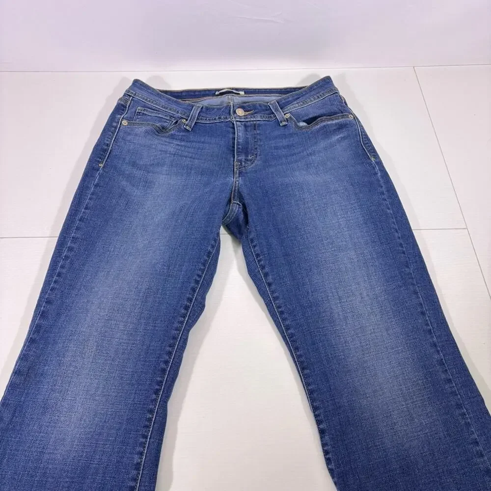 Levi’s 529 Curvy Women's Bootcut Jeans in Medium Blue Wash Size 32 T9